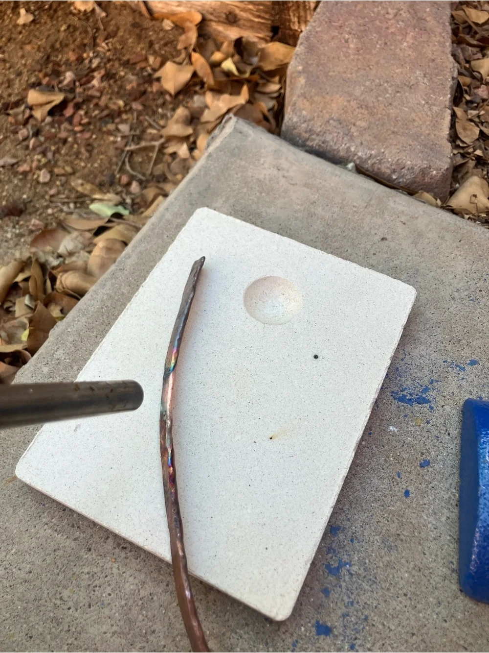 Forged by Fire Hammered Copper Cuff Bracelet